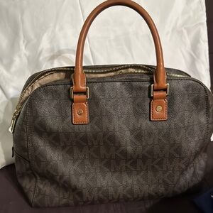 Michael Kors Brown Logo Satchel